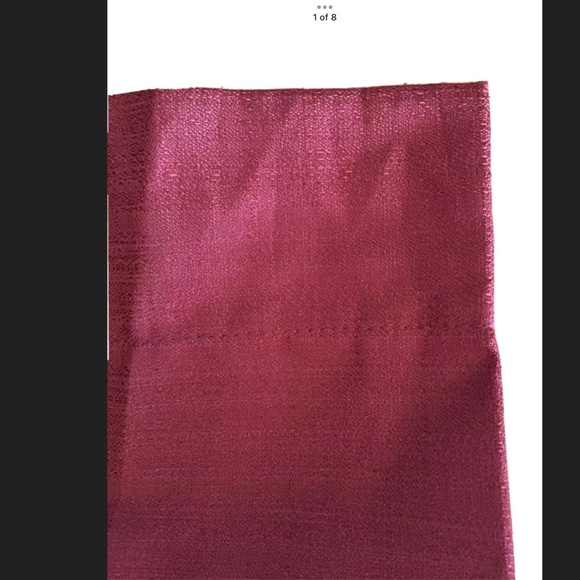NWOT Set of 2 Ellery Homestyles Curtain Panels Burgundy Rod Pocket 41 x 84 New - Picture 3 of 14